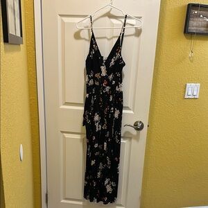 Kaileigh Black Jumpsuit V-Neck